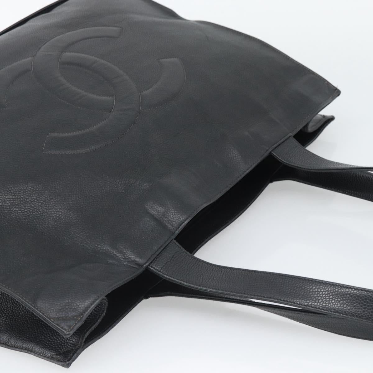 Chanel Black Caviar Leather Tote