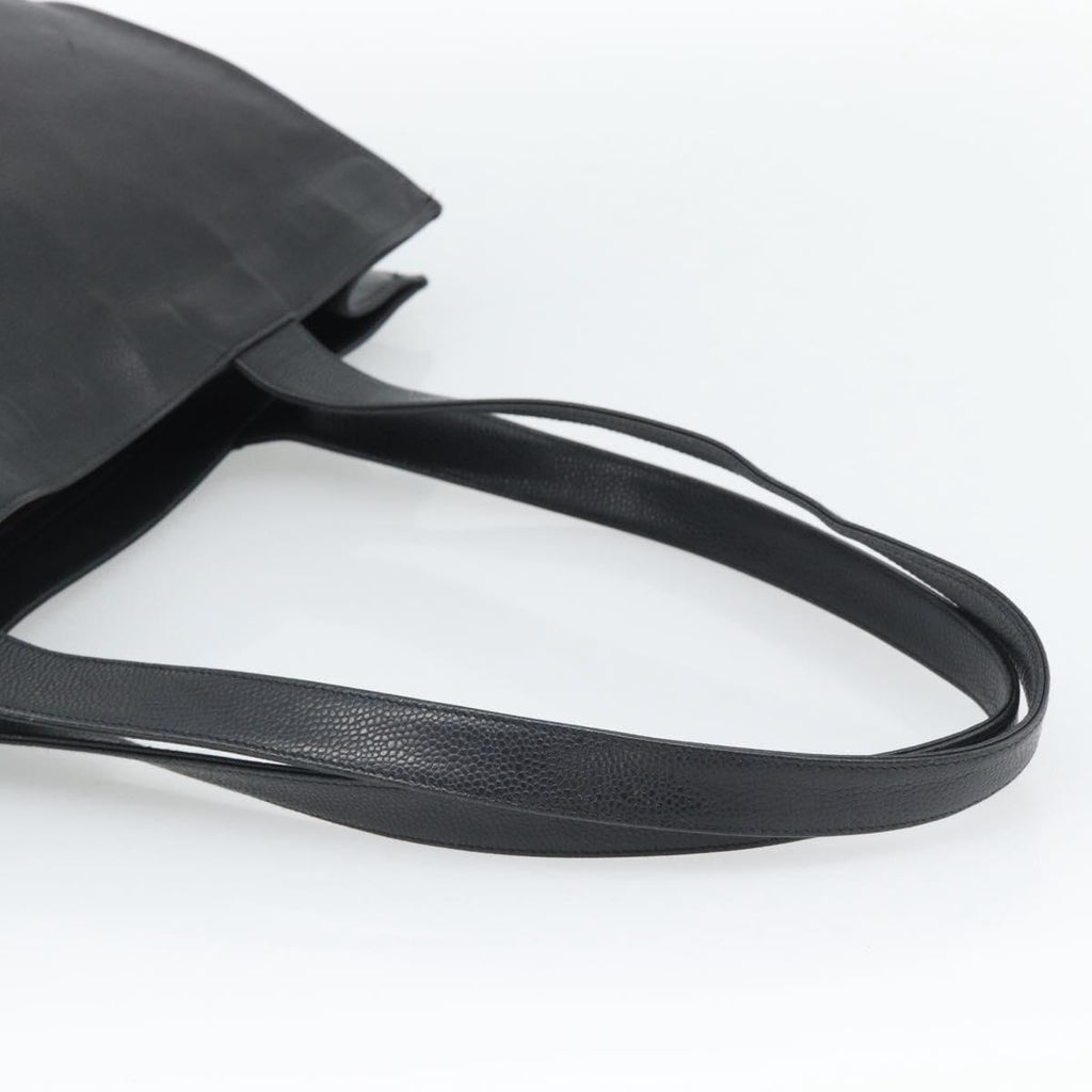 Chanel Black Caviar Leather Tote