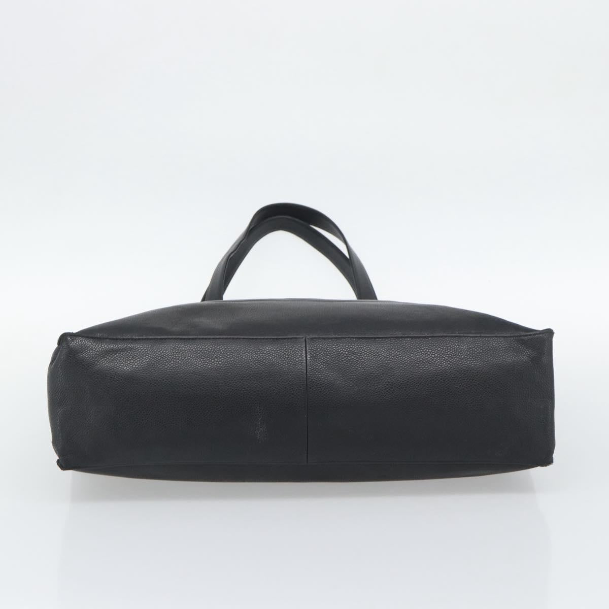 Chanel Black Caviar Leather Tote
