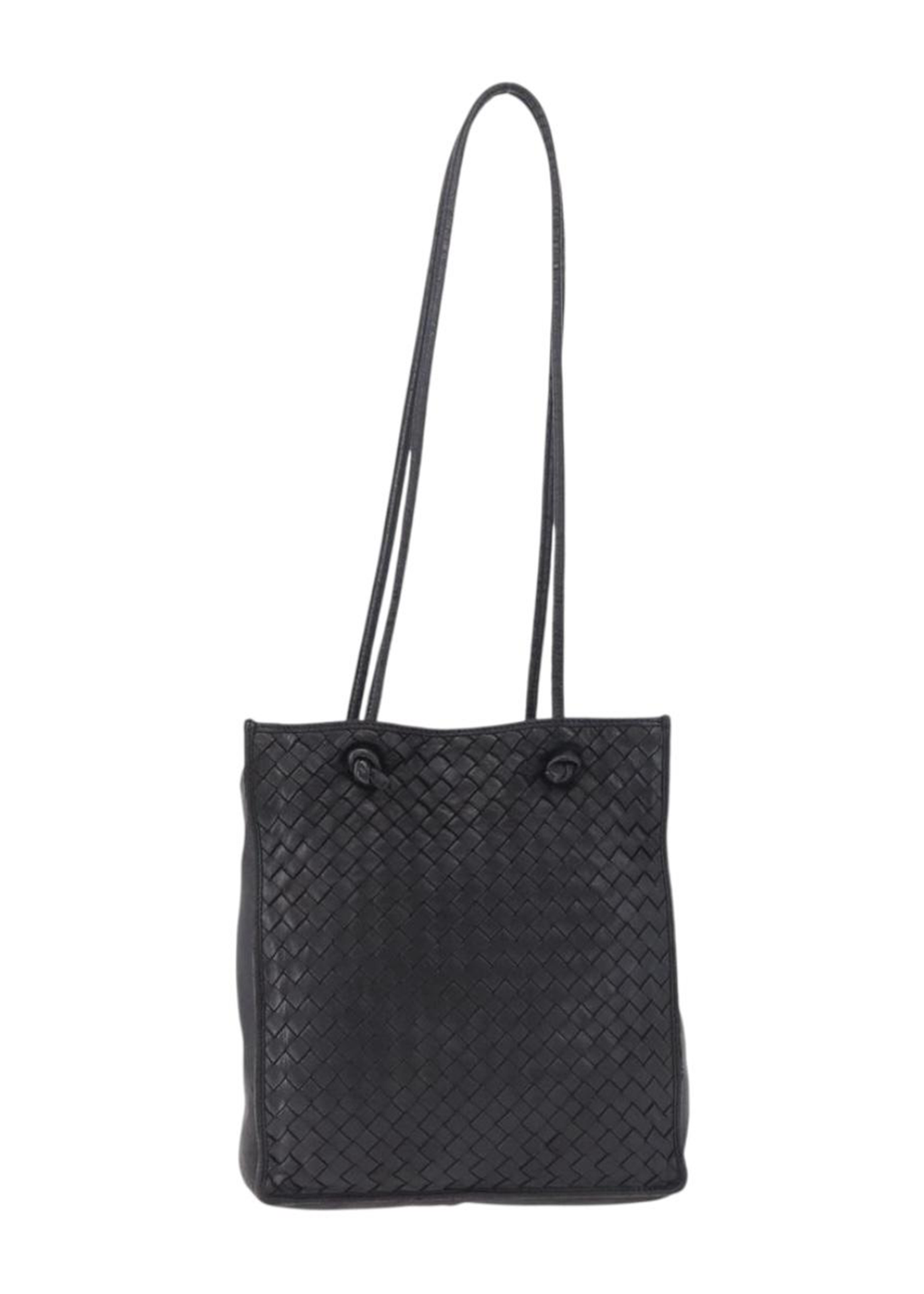 Bottega Veneta Intrecciato Black Shoulder Tote
