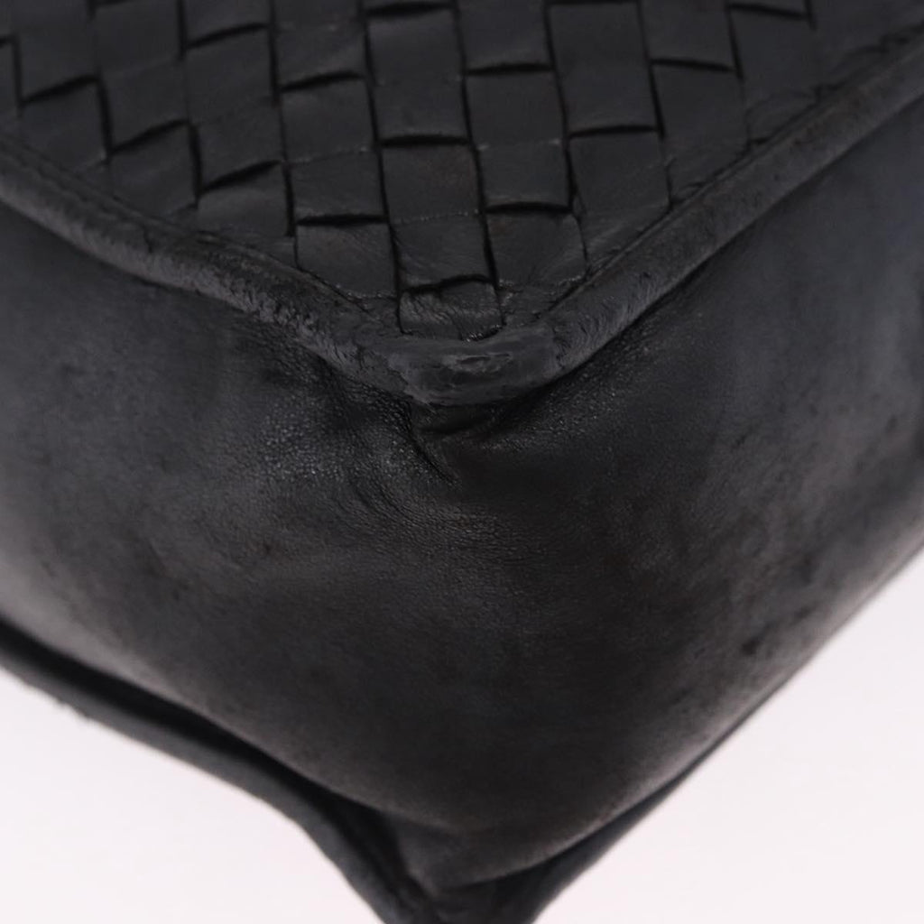 Bottega Veneta Intrecciato Black Shoulder Tote