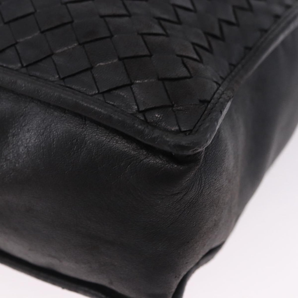 Bottega Veneta Intrecciato Black Shoulder Tote