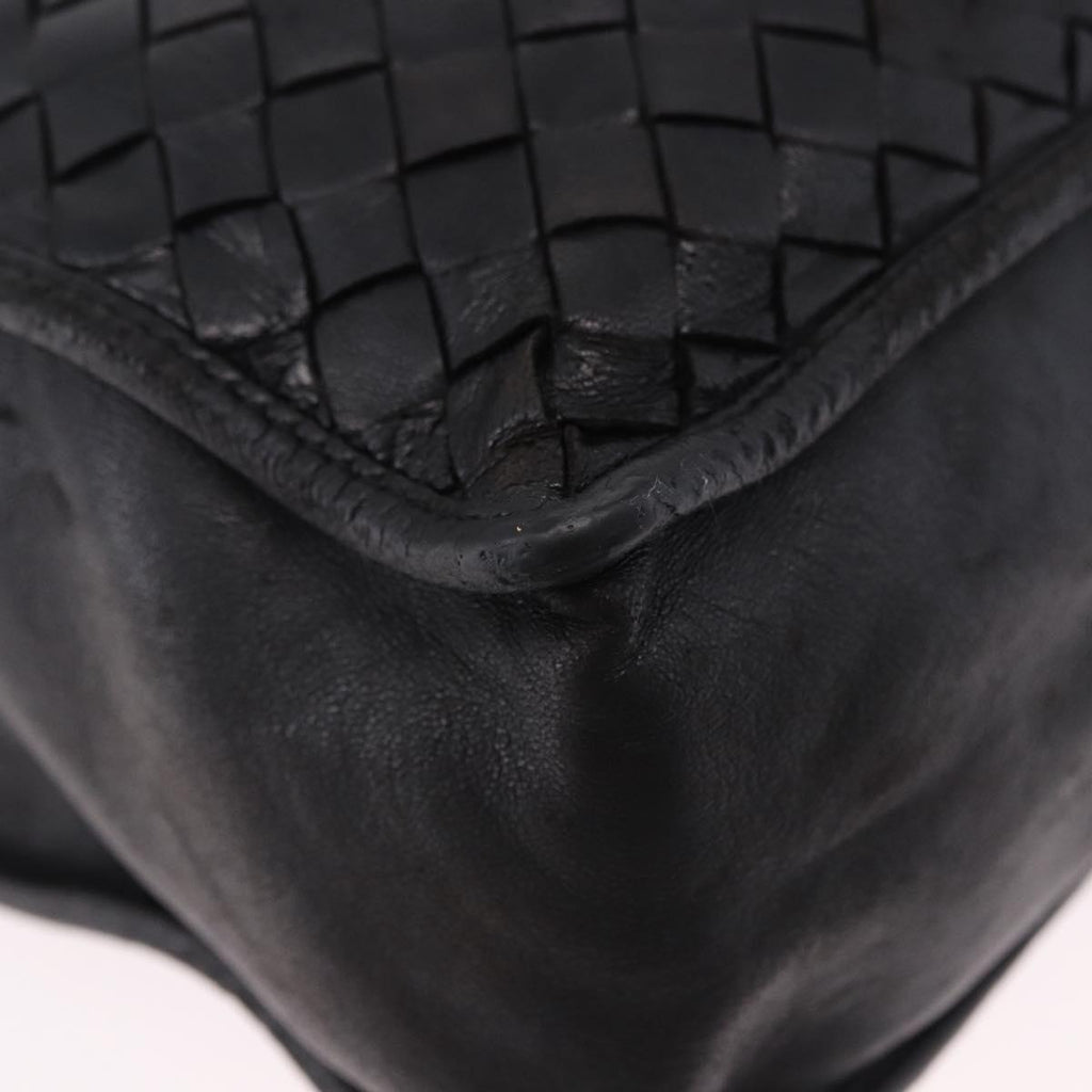 Bottega Veneta Intrecciato Black Shoulder Tote