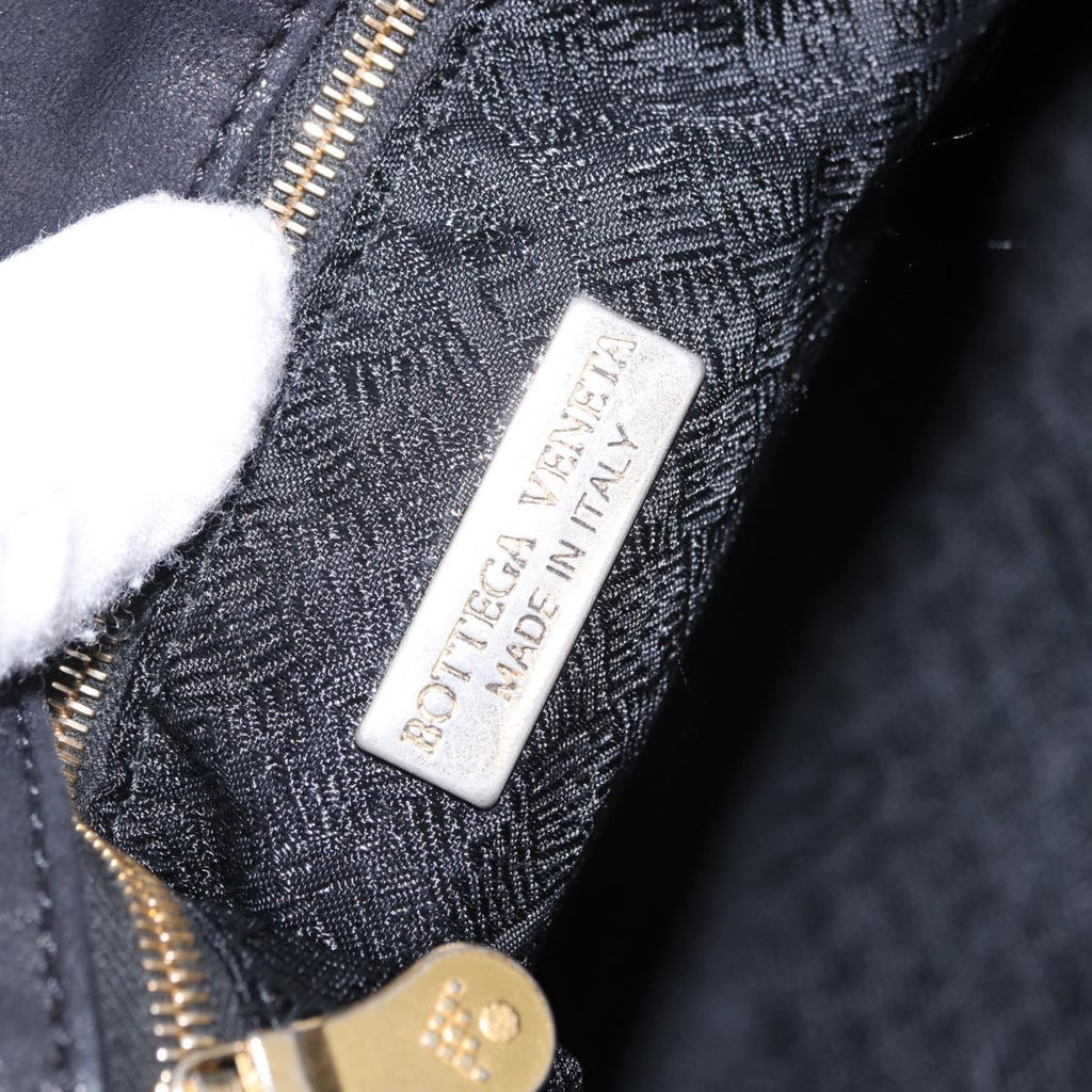 Bottega Veneta Intrecciato Black Shoulder Tote