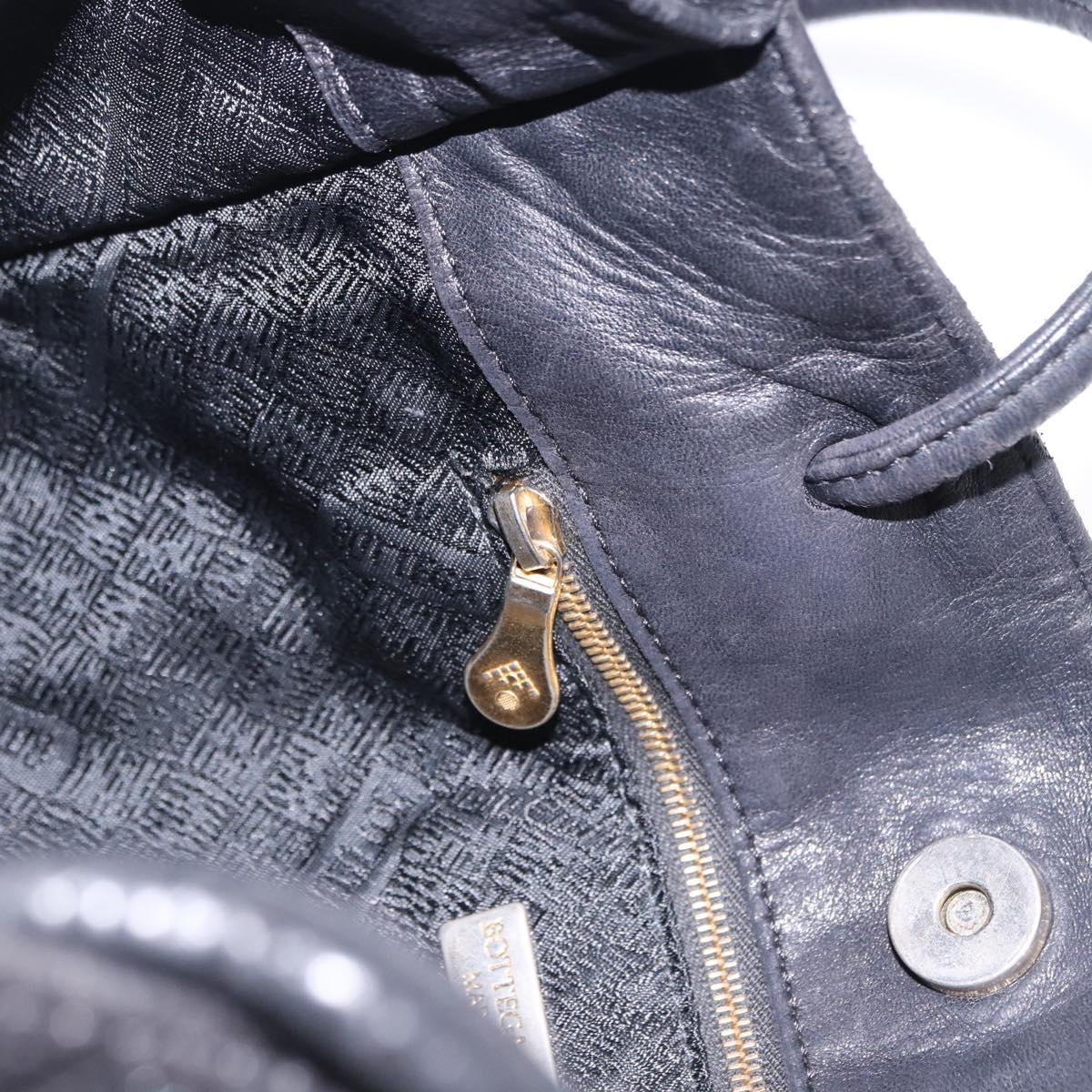 Bottega Veneta Intrecciato Black Shoulder Tote