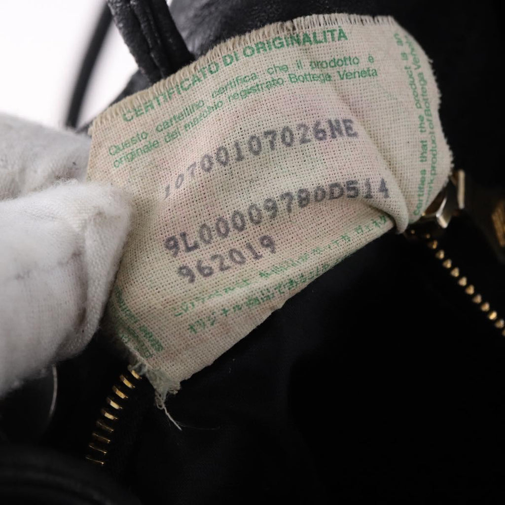 Bottega Veneta Intrecciato Black Shoulder Tote