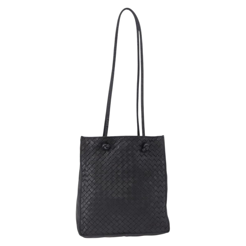 Bottega Veneta Intrecciato Black Shoulder Tote