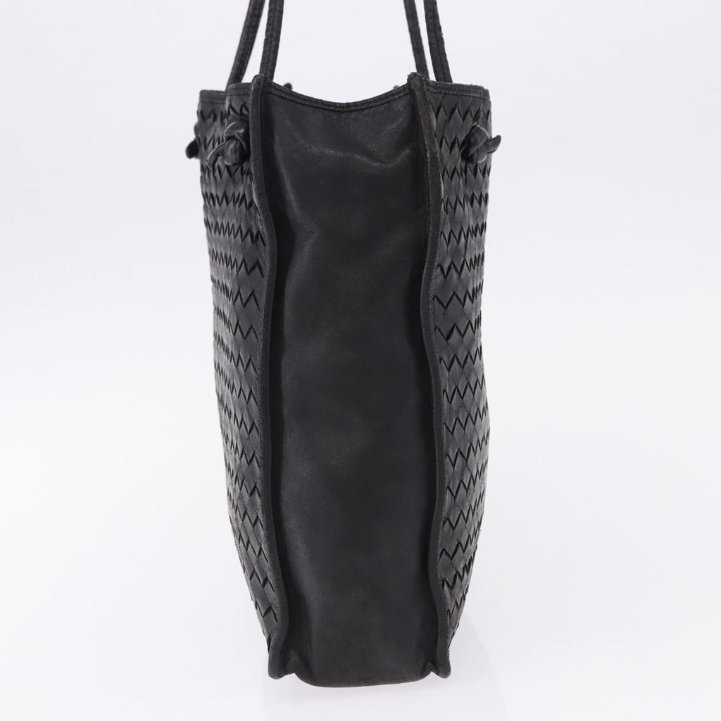 Bottega Veneta Intrecciato Black Shoulder Tote