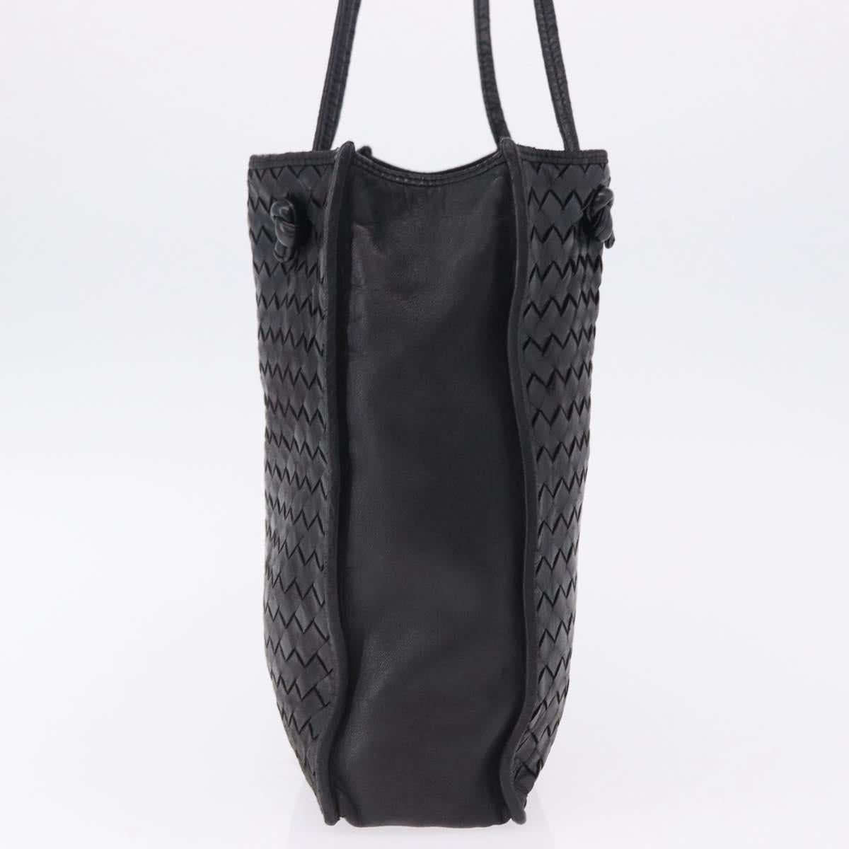Bottega Veneta Intrecciato Black Shoulder Tote