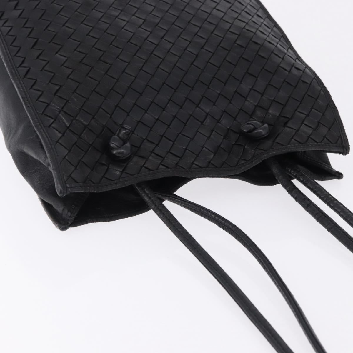 Bottega Veneta Intrecciato Black Shoulder Tote