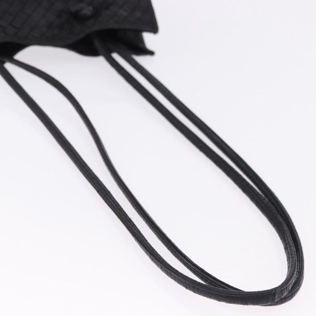 Bottega Veneta Intrecciato Black Shoulder Tote