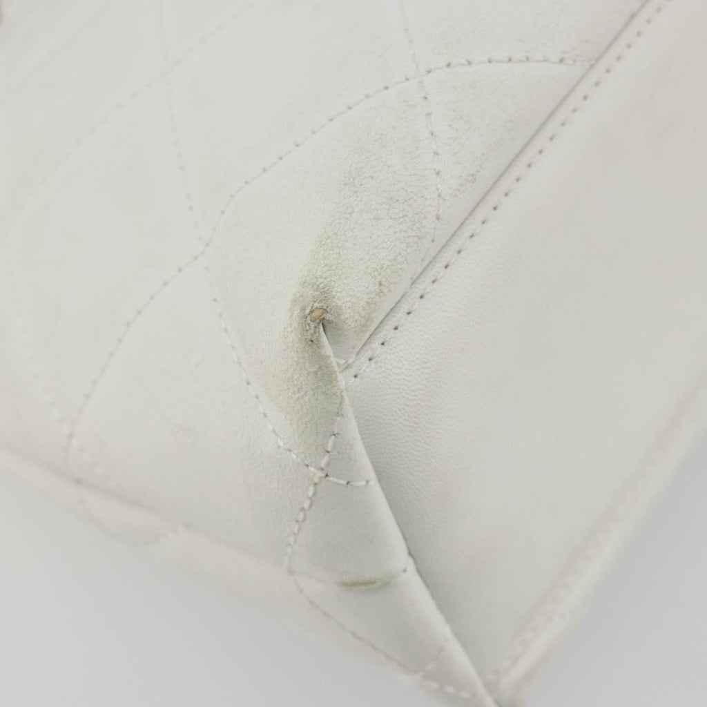Chanel White Round Handle Bag