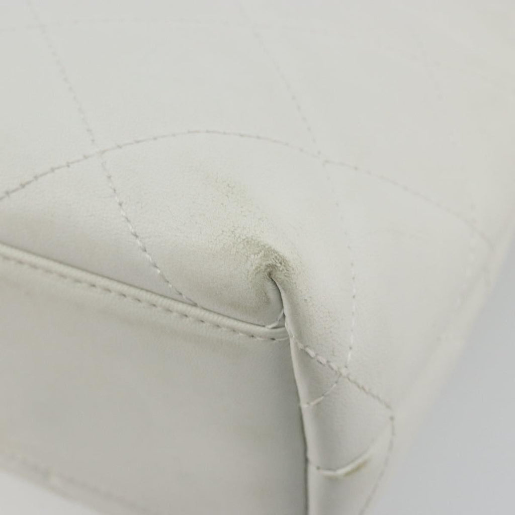 Chanel White Round Handle Bag