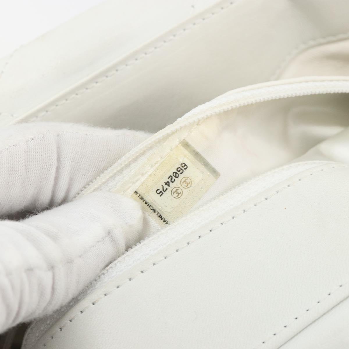 Chanel White Round Handle Bag