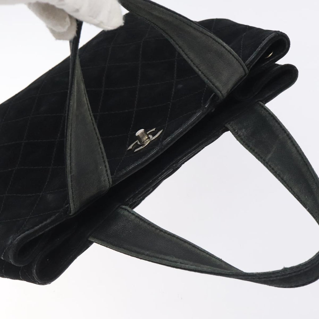 Chanel Black Suede Tote
