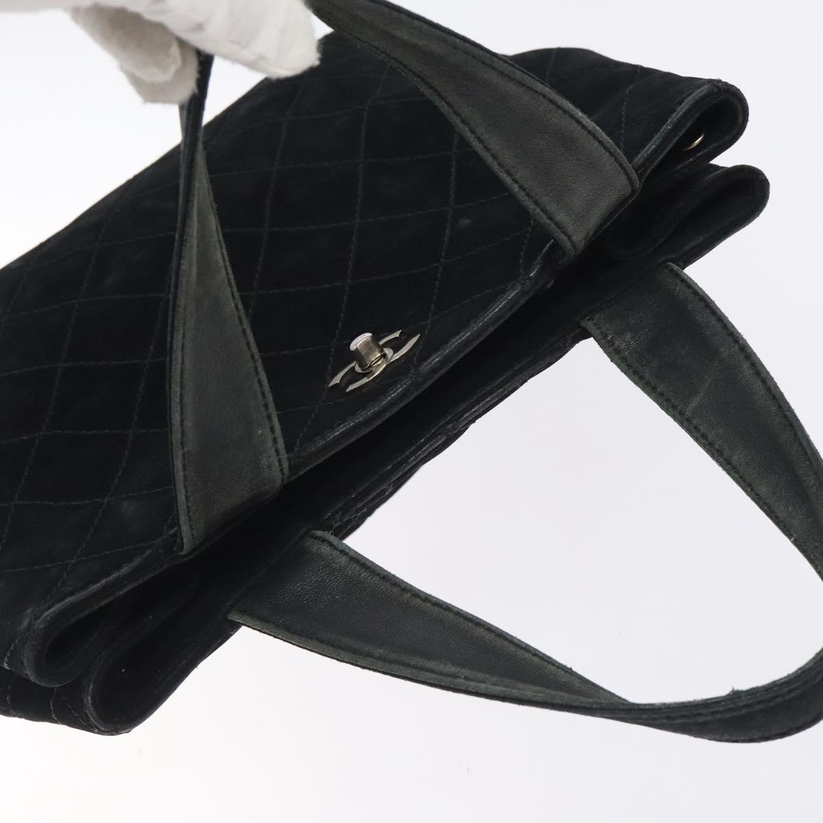 Chanel Black Suede Tote