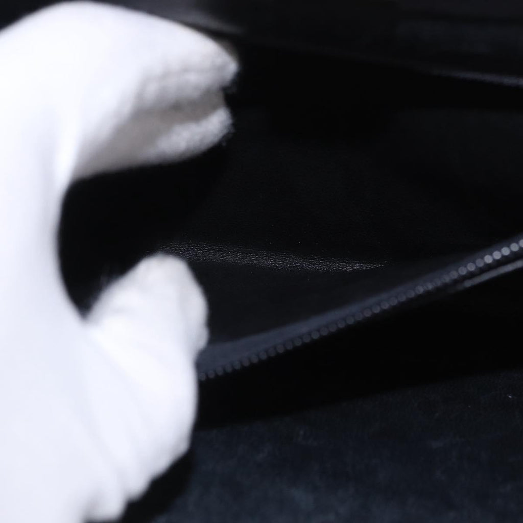 Chanel Black Quilted Suede Handbag