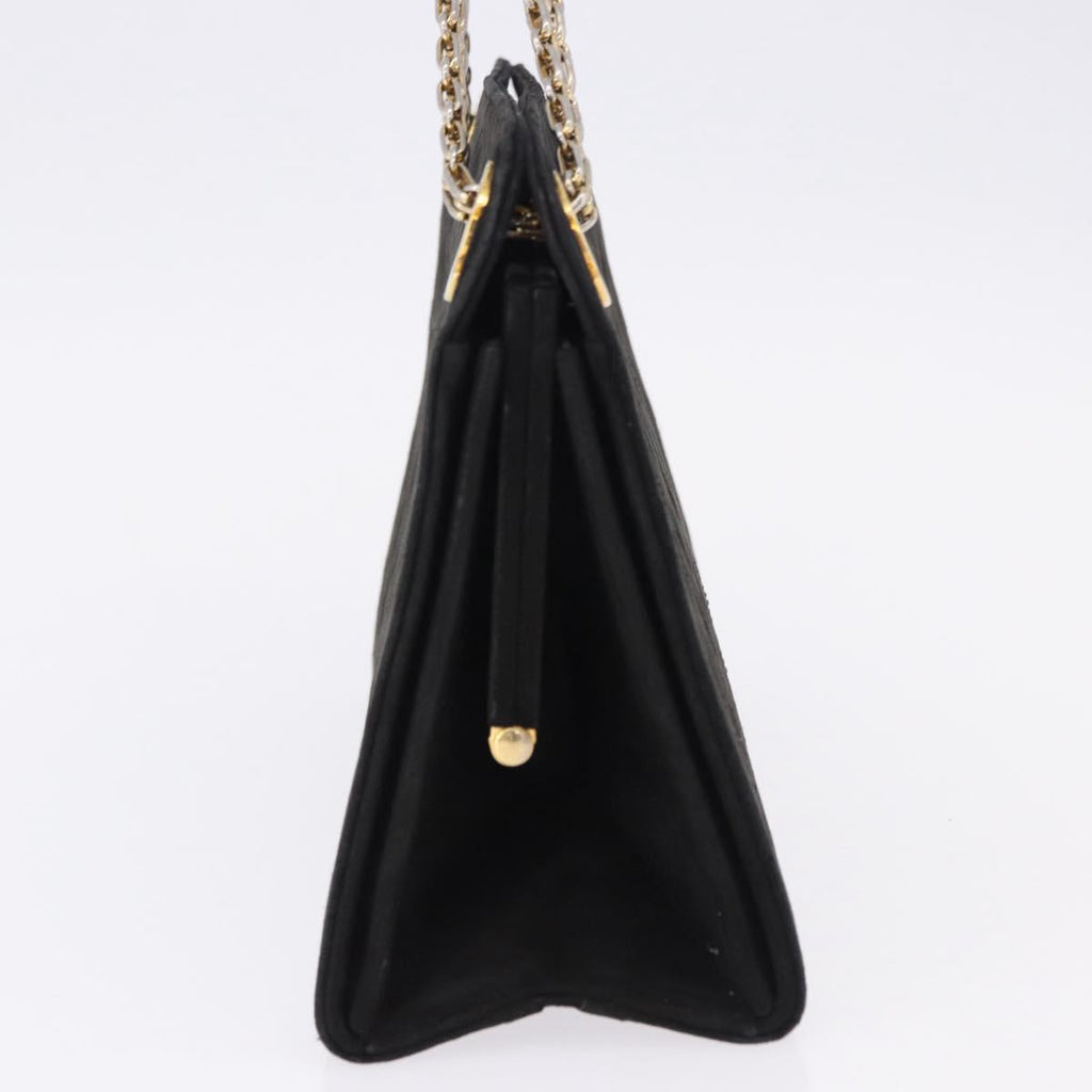 Chanel Black Quilted Suede Handbag