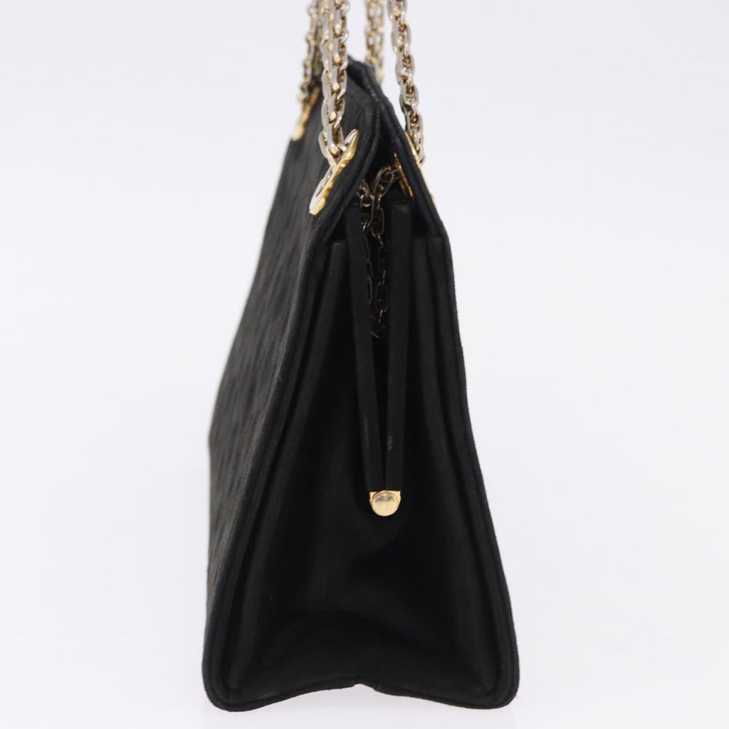 Chanel Black Quilted Suede Handbag