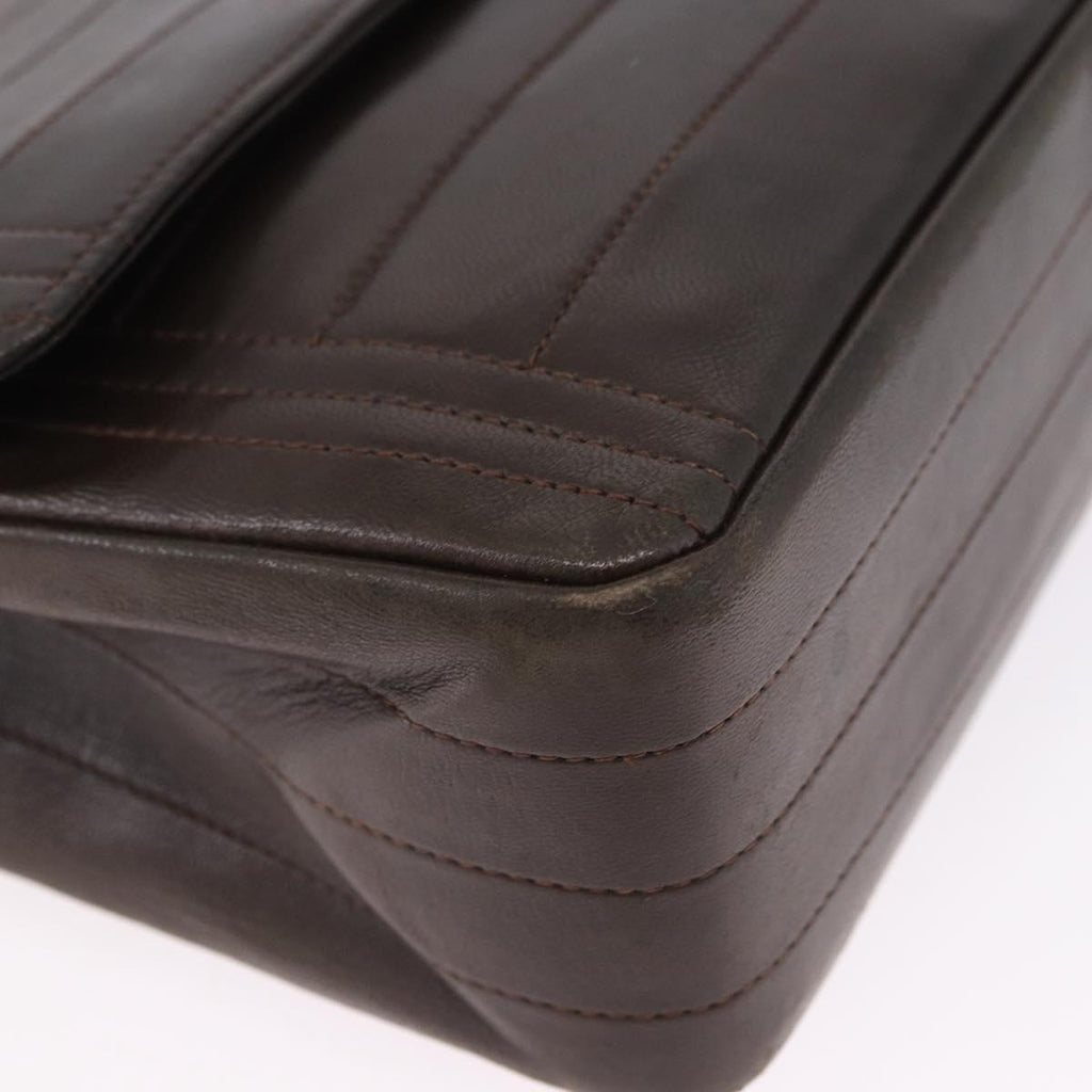 Chanel Brown Leather Flap