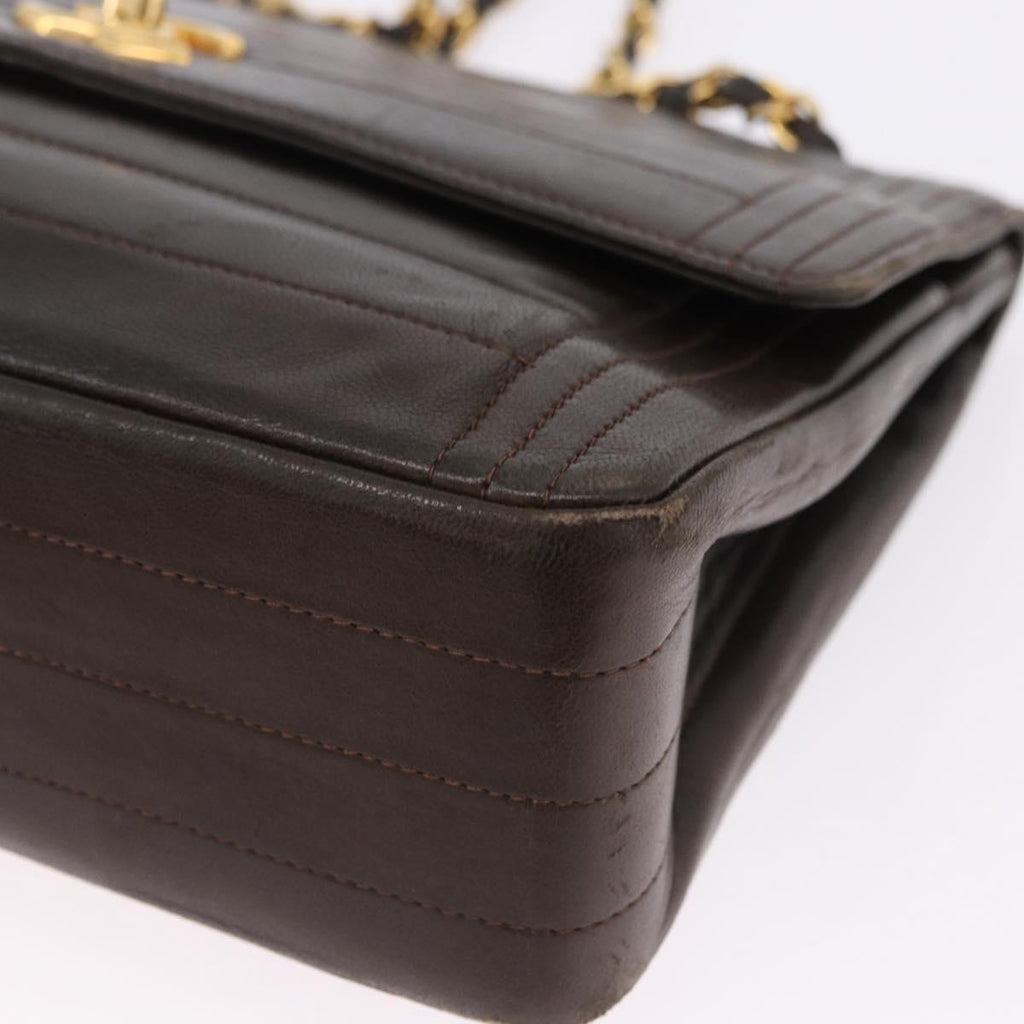 Chanel Brown Leather Flap