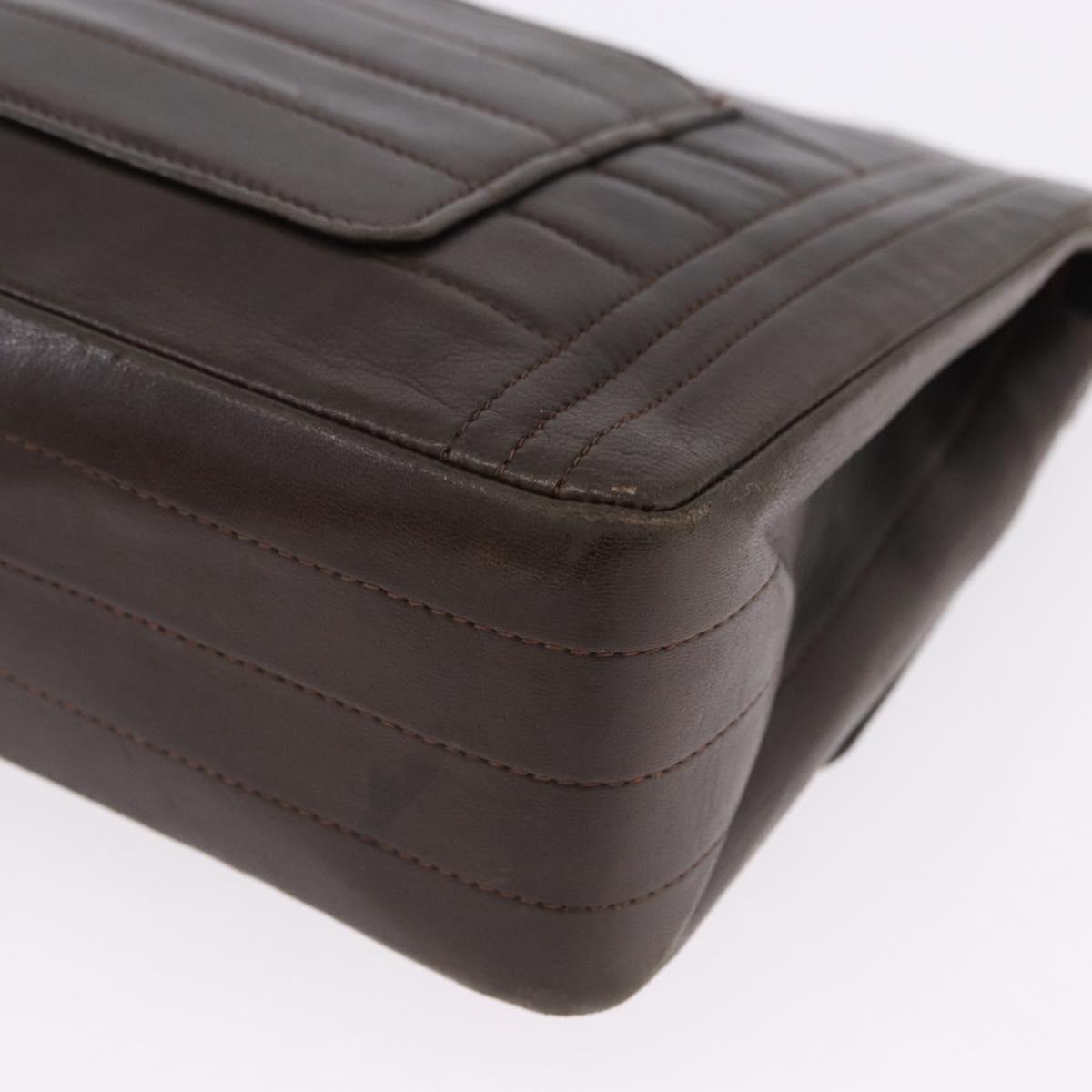 Chanel Brown Leather Flap