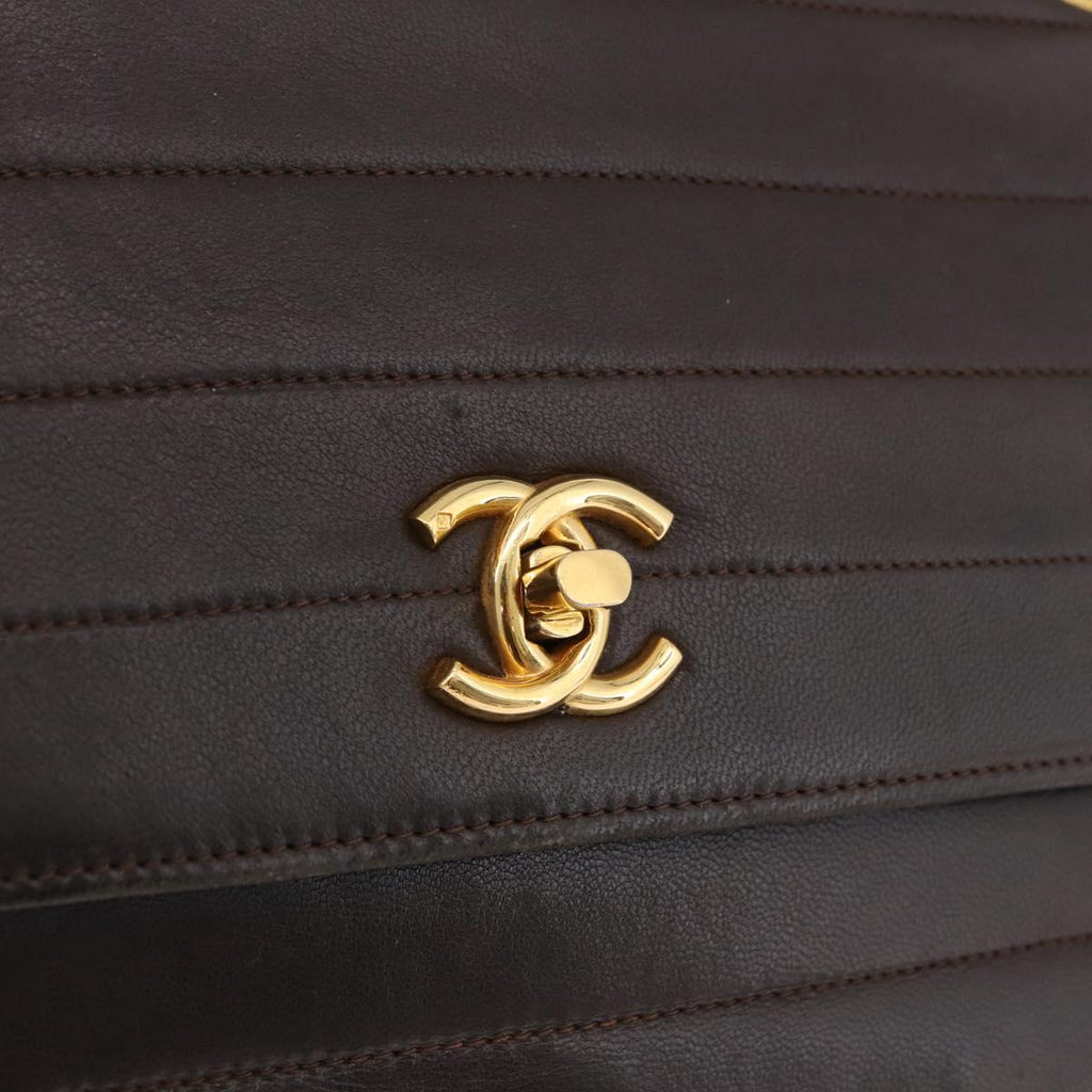 Chanel Brown Leather Flap