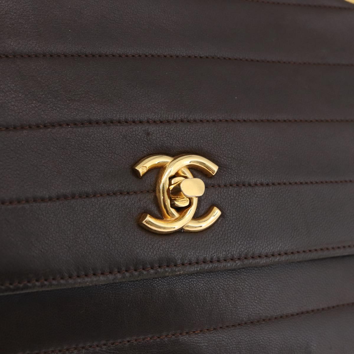Chanel Brown Leather Flap