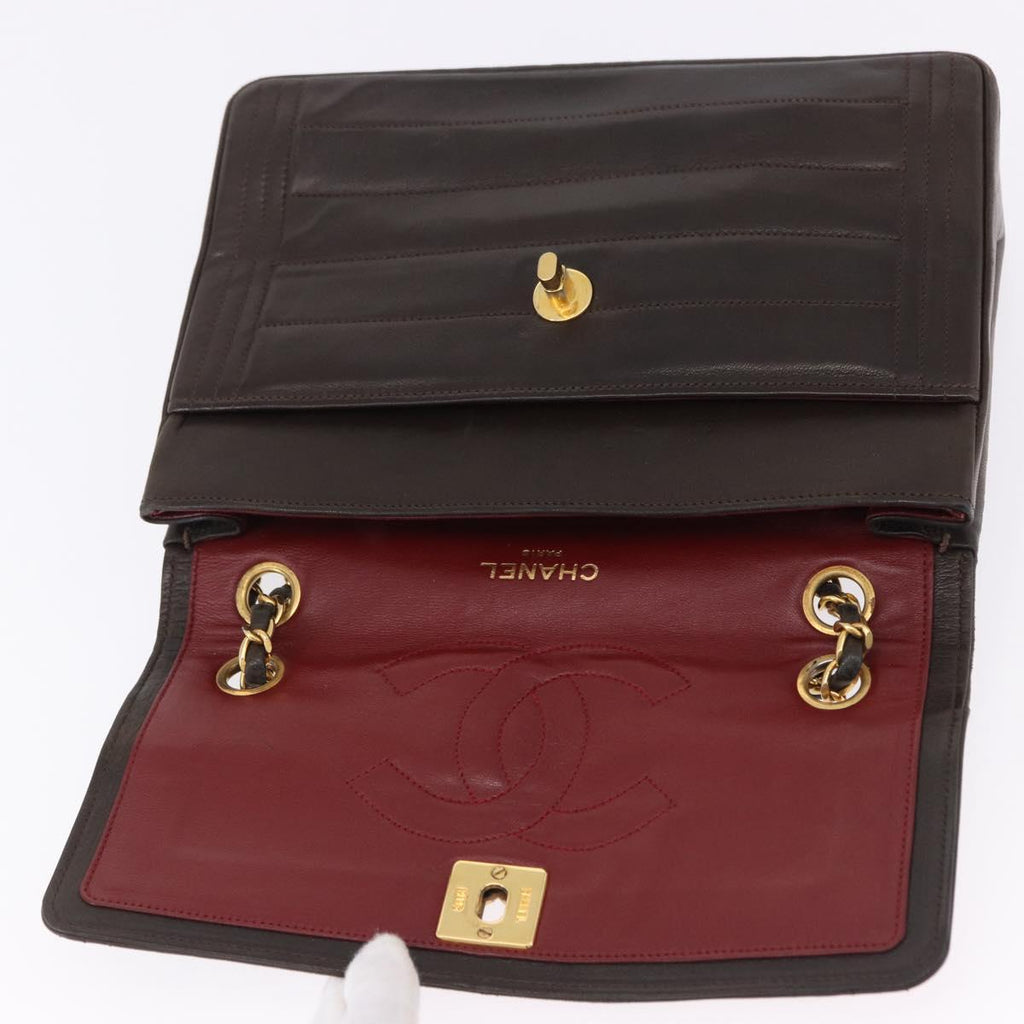 Chanel Brown Leather Flap