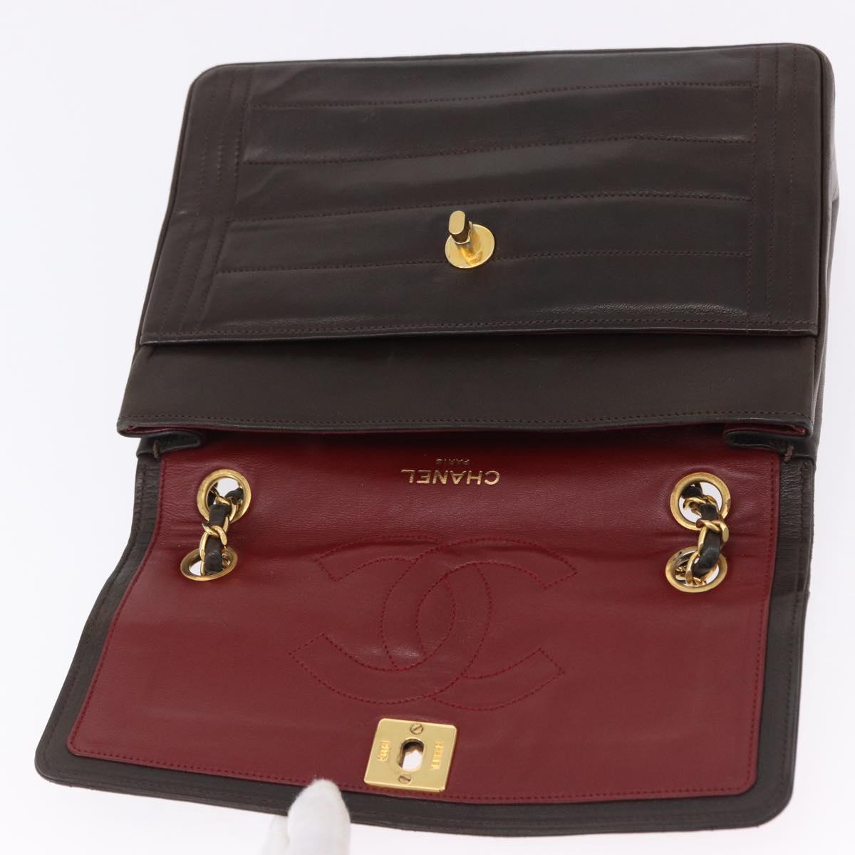 Chanel Brown Leather Flap