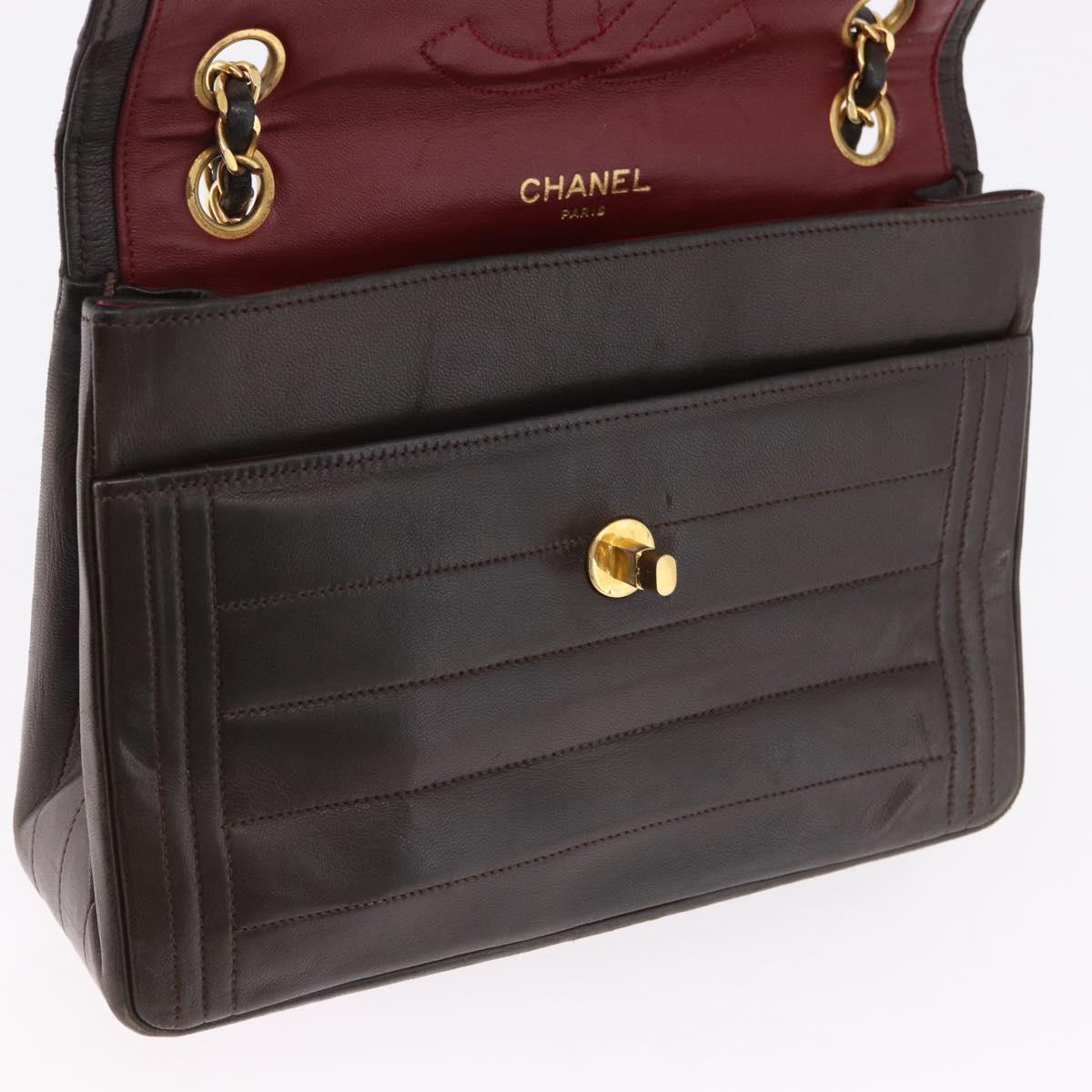 Chanel Brown Leather Flap