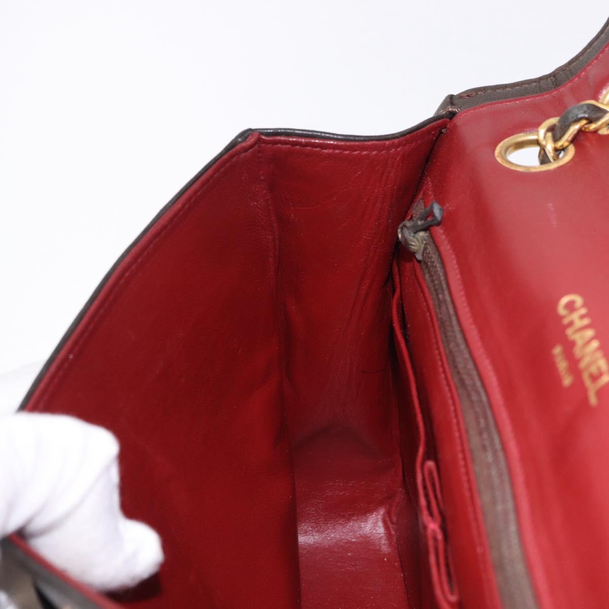 Chanel Brown Leather Flap