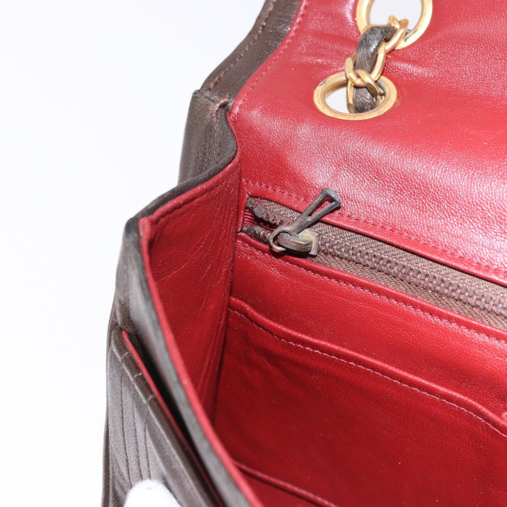 Chanel Brown Leather Flap