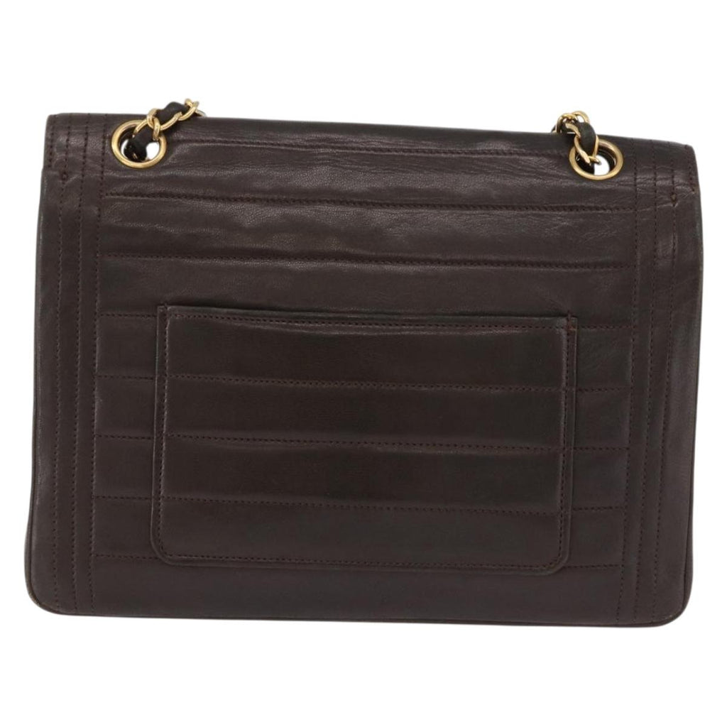 Chanel Brown Leather Flap