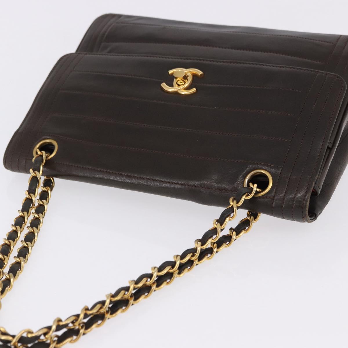 Chanel Brown Leather Flap