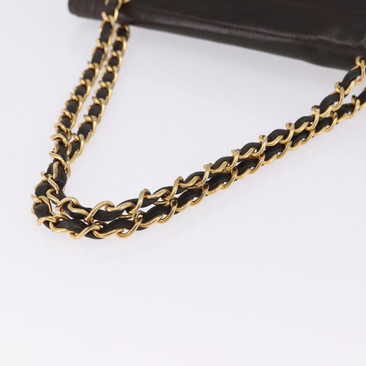 Chanel Brown Leather Flap