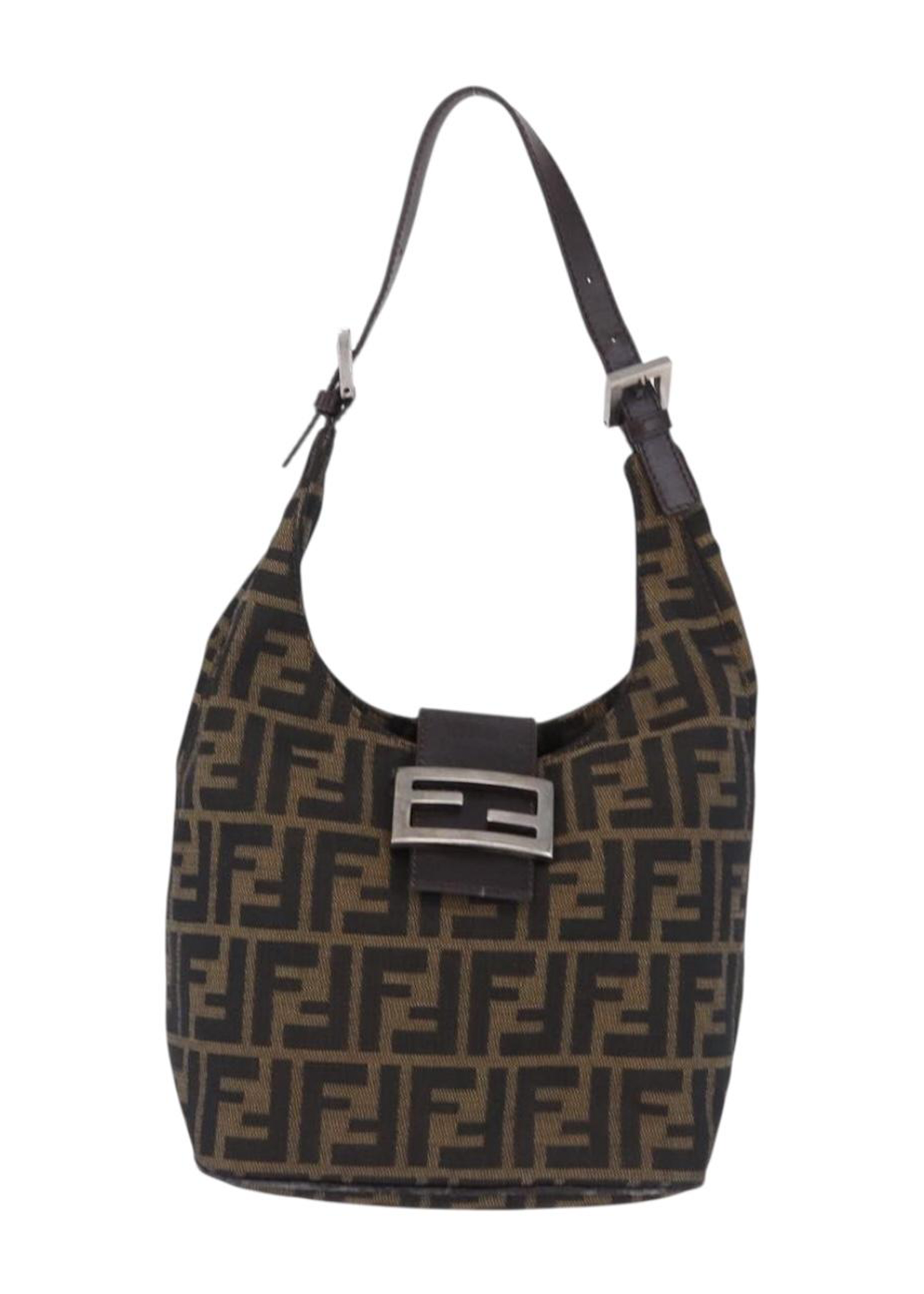Fendi Zucca Rounded Baguette