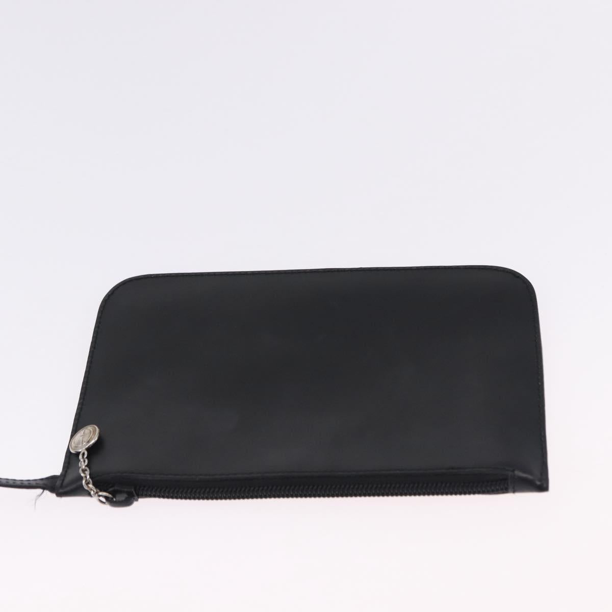 Gucci Black Leather Shoulder Bag with Silver Strap