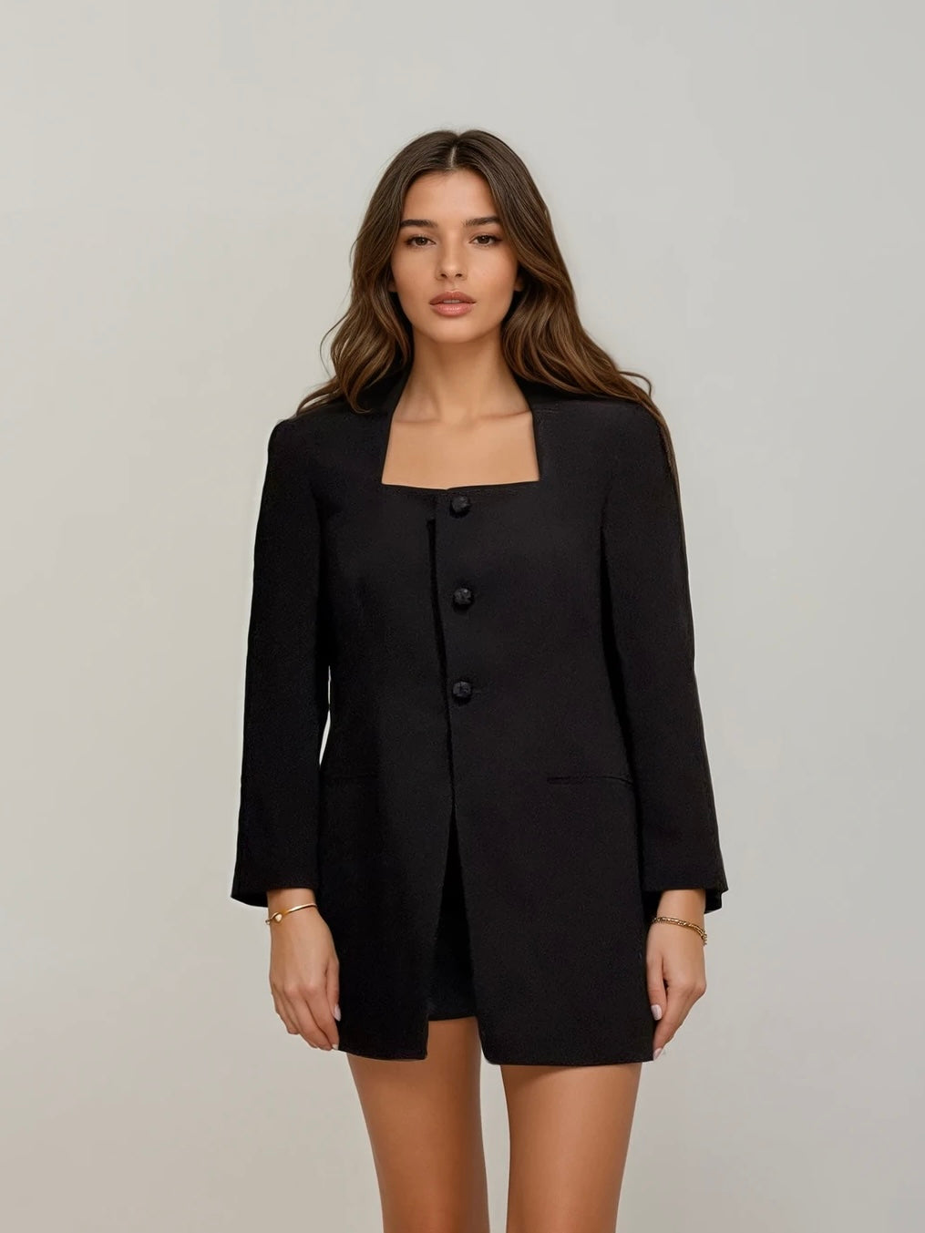 Armani Black Long Blazer