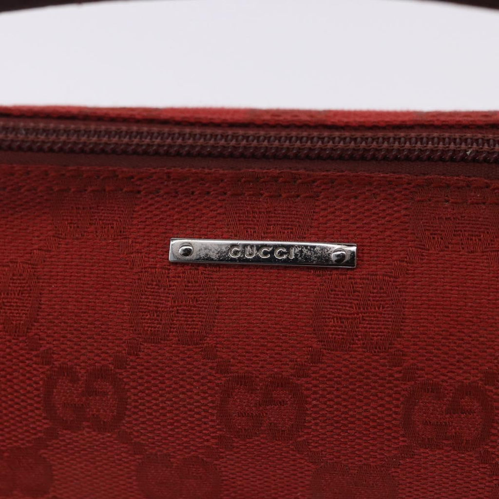Gucci Red Monogram Boat Pochette