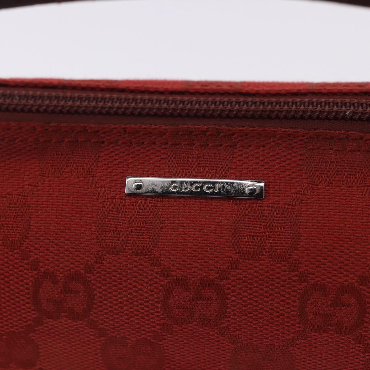 Gucci Red Monogram Boat Pochette