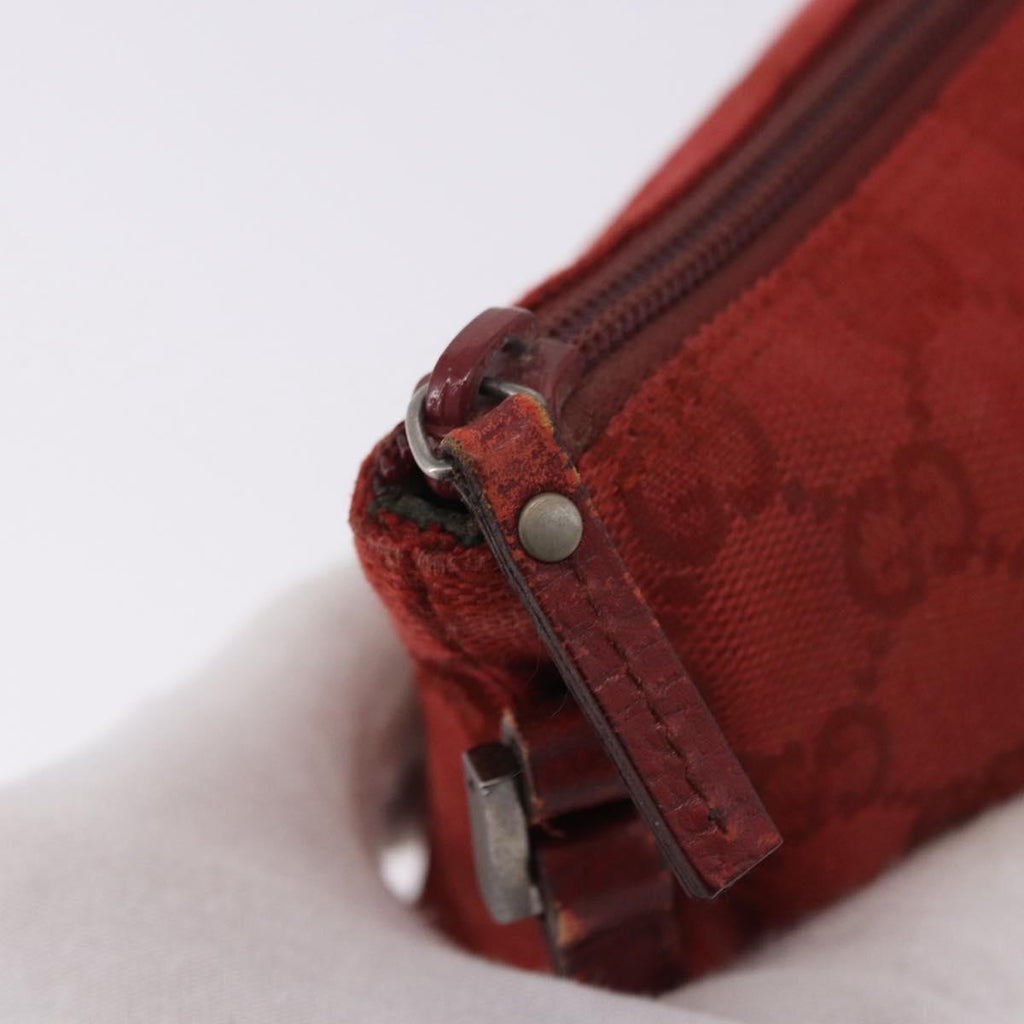 Gucci Red Monogram Boat Pochette