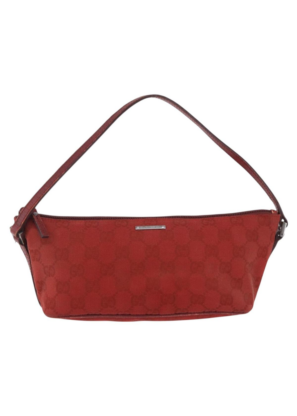Gucci Red Monogram Boat Pochette