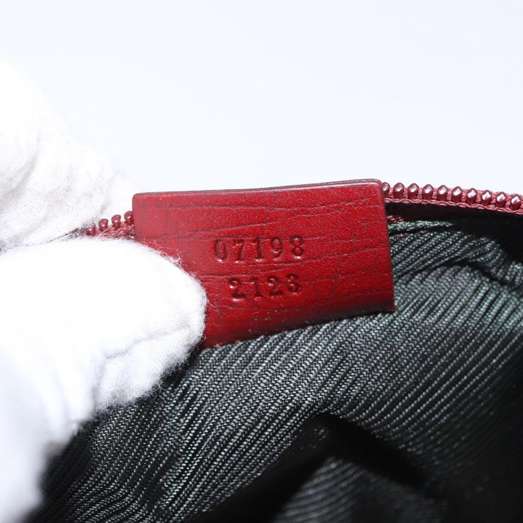 Gucci Red Monogram Boat Pochette