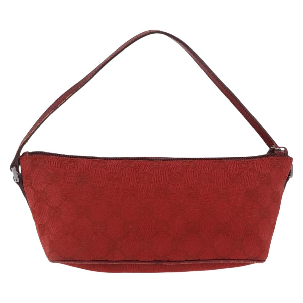 Gucci Red Monogram Boat Pochette