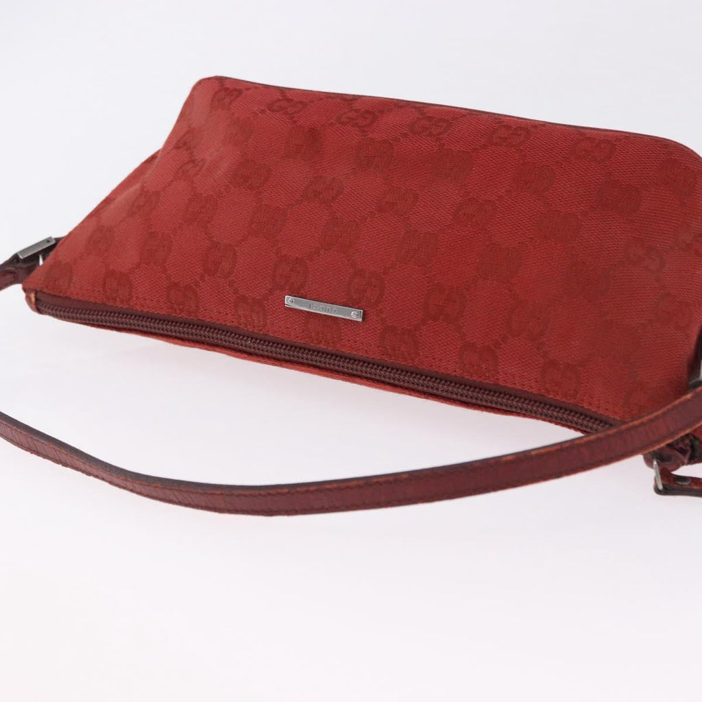 Gucci Red Monogram Boat Pochette