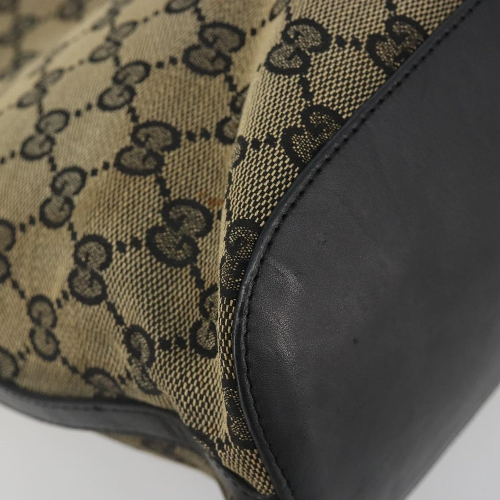 Gucci Navy Monogram Bucket Tote