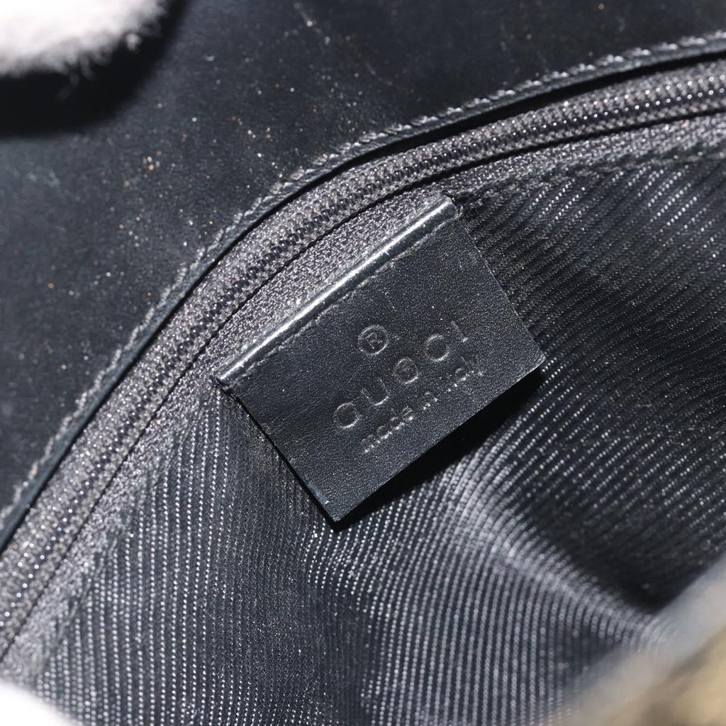 Gucci Navy Monogram Bucket Tote