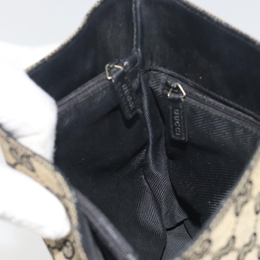 Gucci Navy Monogram Bucket Tote