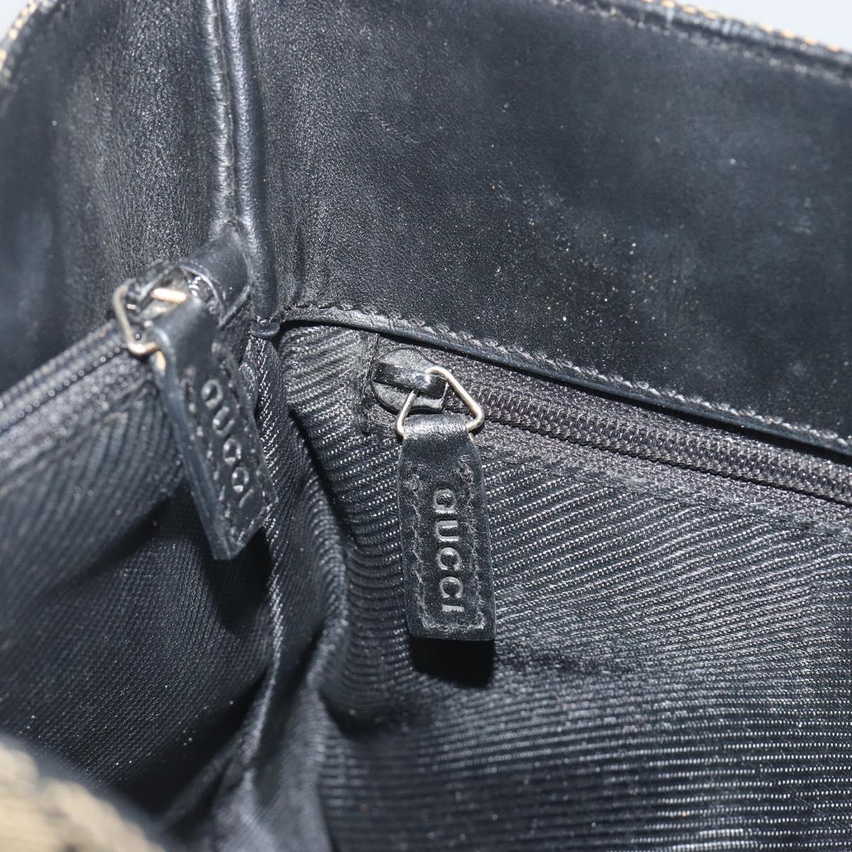 Gucci Navy Monogram Bucket Tote